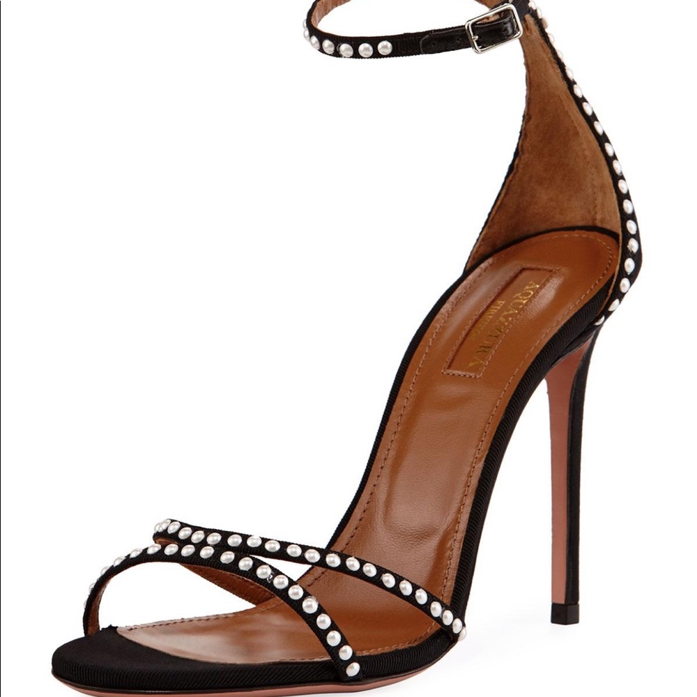 AQUAZZURA PURIST SANDAL PEARLS